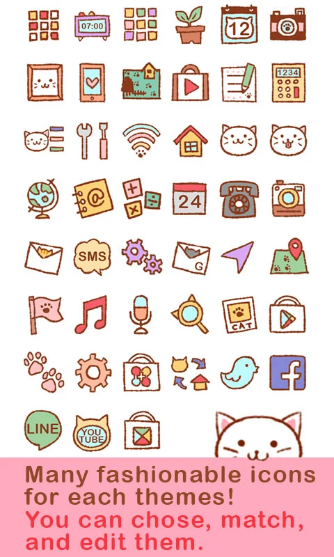Cute Theme-Kitty Face- screenshot